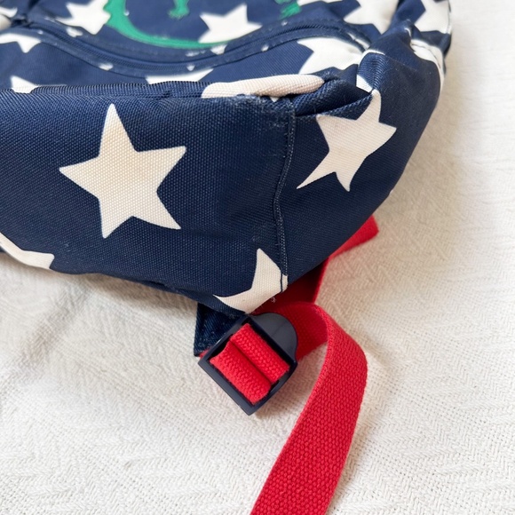 BODEN dragon navy backpack, green white stars - charming, playful, whimsical - Picture 5 of 16
